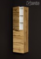 Regał łazienkowy dwudrzwiowy dąb naturalny 40 cm x 143,5 cm VICTA