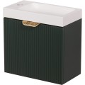 Szafka łazienkowa zielona 40 cm FRESCO z umywalką