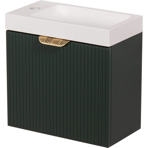 Szafka łazienkowa zielona 40 cm FRESCO z umywalką