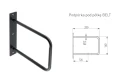 Podpórka pod półkę BELT - rysunek techniczny