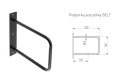 Podpórka pod półkę BELT - rysunek techniczny