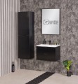 Szafki łazienkowe glamour Bravia czarne