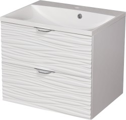 Szafka łazienkowa biała 60 cm SYDNEY z umywalką [PRODUKT NIEDOSTĘPNY]