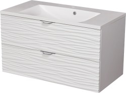 Szafka łazienkowa biała 90 cm SYDNEY z umywalką [PRODUKT NIEDOSTĘPNY]