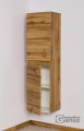 Słupek łazienkowy dąb naturalny 40x143 cm AKSAMIT z oświetleniem