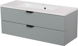 Szafka łazienkowa miętowa 100 cm MAGNOLIA z umywalką