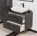 Szafka łazienkowa 80cm grafitowa Negra NEG-G-U80/48/2 i umywalka ceramiczna PREMIUM 60 biała.