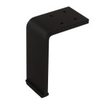 Noga do mebli Domino stalowa czarna