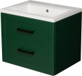 Szafka zielona MVA-Z-U61/46/2 + umywalka MEWA-610C