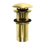 Korek umywalkowy klik-klak złoty Kohlman Experience Gold EGD