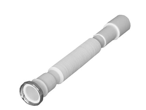Syfon elastyczny uniwersalny z nakrętką chromowaną o wymiarach 1 1/4" x 32/40 mm l=315mm, KARLAK SYF048