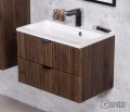 Szafka pod umywalkę orzech fronty z lamelami 60 cm Victa Lamello