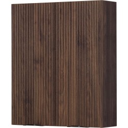 Szafka łazienkowa wisząca orzech 60 x 72 cm Victa Lamello z frezami