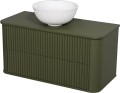 Szafka łazienkowa oliwkowa 100 cm LILIA LIL-O-U100/46/2 z umywalką LILIA-400