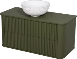 Szafka łazienkowa oliwkowa 100 cm LILIA z umywalką