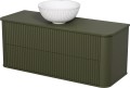 Szafka łazienkowa oliwkowa 120 cm LILIA LIL-O-U120/46/2 z umywalką LILIA-400