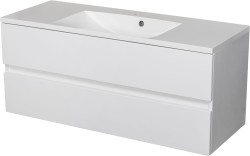 Szafka łazienkowa biała 120 cm ESTO z umywalką