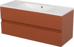 Szafka łazienkowa ceglasta 120 cm ESTO z umywalką