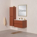 Komplet mebli łazienkowych Gante Esto ceglasty mat