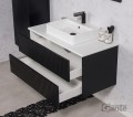 Szafka łazienkowa z umywalkami Gante Mirage 100cm lamele