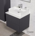 Szafka pod umywalkę z lamelami antracyt Gante Mirage 60cm