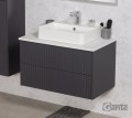 Szafka z lamelami szara antracyt Gante Mirage 80cm