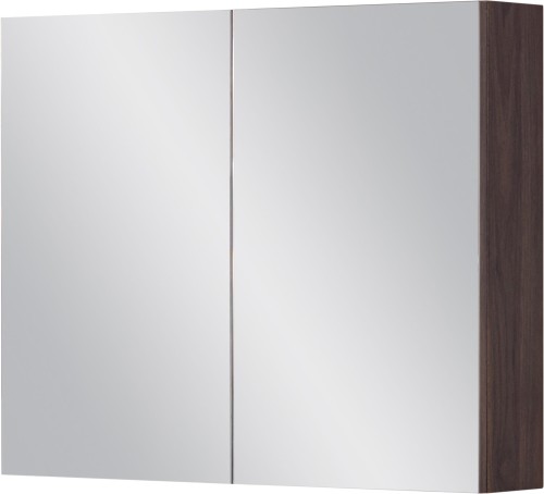 Szafka łazienkowa z lustrem orzech 80x65 cm Fokus New FKSN-OR-WL80/65