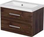 Szafka łazienkowa orzech 60 cm FOKUS NEW z umywalką