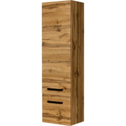 Regał łazienkowy dąb naturalny 40x143,5cm FOKUS NEW LOFT z szufladą