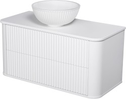 Szafka łazienkowa biała 100 cm LILIA z umywalką