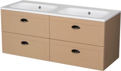 Szafka łazienkowa camel 121 cm GREND z umywalką podwójną