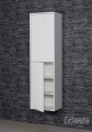 Słupek łazienkowy biały z frezami na frontach 45x155 cm TRETTO