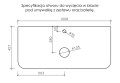 Specyfikacja otworu do wycięcia w blacie pod umywalkę.