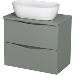 Szafka łazienkowa szałwiowa 60 cm ONDA z umywalką