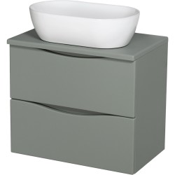 Szafka łazienkowa szałwiowa 60 cm ONDA z umywalką