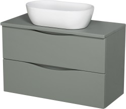 Szafka łazienkowa szałwiowa 80 cm ONDA z umywalką