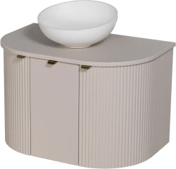 Szafka łazienkowa kaszmirowa 80 cm MIA z umywalką