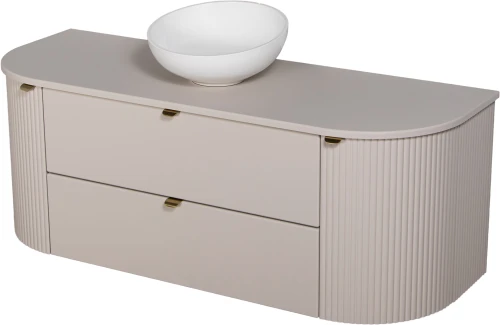 Szafka łazienkowa kaszmirowa 140 cm MIA-K-U140/50/2 z umywalką MIA-380