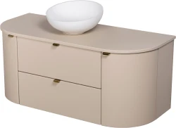 Szafka łazienkowa macadamia 120 cm MIA SMOOTH z umywalką