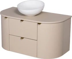 Szafka łazienkowa macadamia 100 cm MIA SMOOTH z umywalką