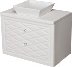 Szafka łazienkowa biała 80cm COBRA z umywalką [PRODUKT NIEDOSTĘPNY]