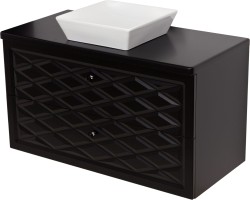 Szafka łazienkowa czarna 103cm COBRA z umywalką [PRODUKT NIEDOSTĘPNY]
