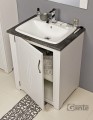 Szafka pod umywalkę biała retro 67cm Antic ANT-B-U65/50 i umywalka ceramiczna CLASSIC 55.