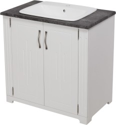 Szafka łazienkowa biała 82cm ANTIC z umywalką [PRODUKT NIEDOSTĘPNY]