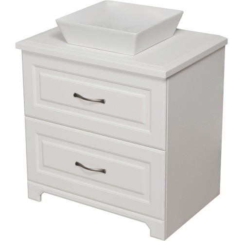 Szafka pod umywalkę biała 70cm Finea FNA-B-U70/50/2 i umywalka ceramiczna QUADRO.