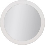 Lustro łazienkowe okrągłe białe 70cm FINEA
