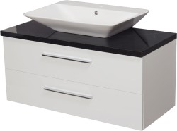 Szafka łazienkowa biała 100cm MOSSA z umywalką [PRODUKT NIEDOSTĘPNY]