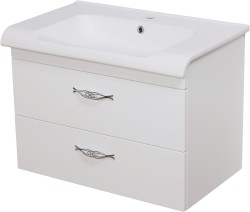 Szafka łazienkowa biała 80cm ROYAL z umywalką [PRODUKT NIEDOSTĘPNY]