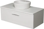 Szafka łazienkowa biała 100cm PETTO BIANCO z umywalką AREDA-42 [PRODUKT NIEDOSTĘPNY]