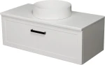 Szafka łazienkowa biała 100cm PETTO BIANCO z umywalką MONAT-400C [PRODUKT NIEDOSTĘPNY]